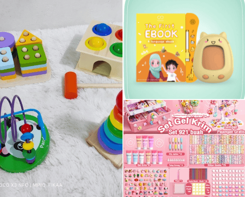 Mainan Edukasi Untuk Anak cover photo collage