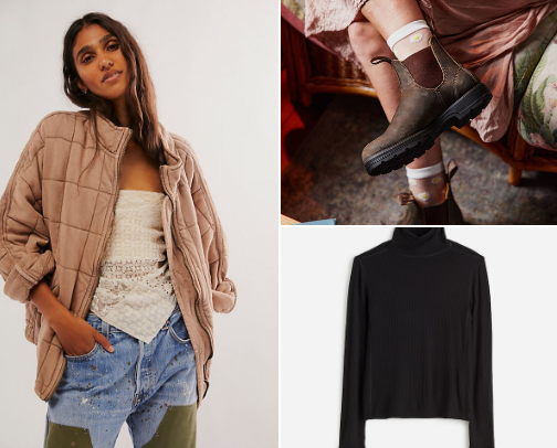 Chic and comfy closet staples|| minimal closet cover photo collage