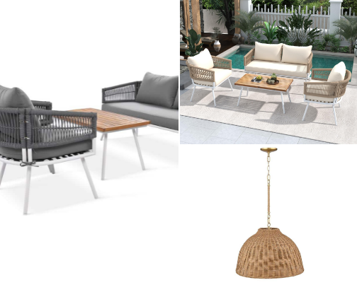 Boho Patio Paradise cover photo collage