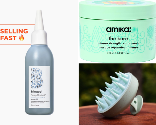 Hair Growth Must Haves cover photo collage