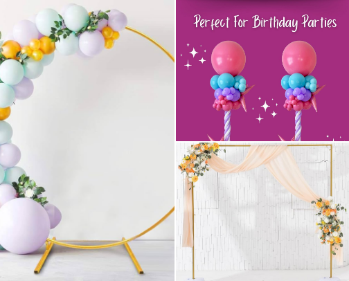 Ballon arch supplies cover photo collage