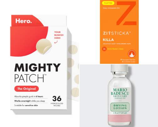 Emergency Acne Clearing Essentials: Fast Spot Treatments & Overnight Fixes ✨ cover photo collage