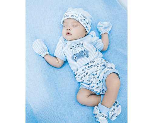 New born baby boy clothes cover photo collage