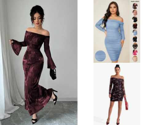 Beautiful dresses from Shein cover photo collage