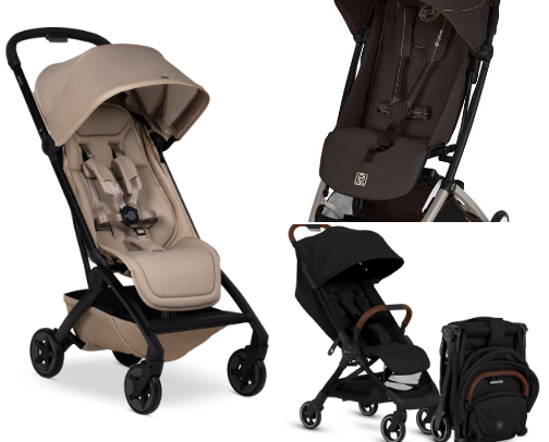 Travel Strollers for the Traveling Family - Airplane Overhead Storage Friendly cover photo collage