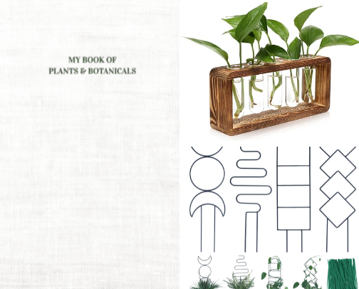 Journals, planters & tools for the plant-obsessed cover photo collage