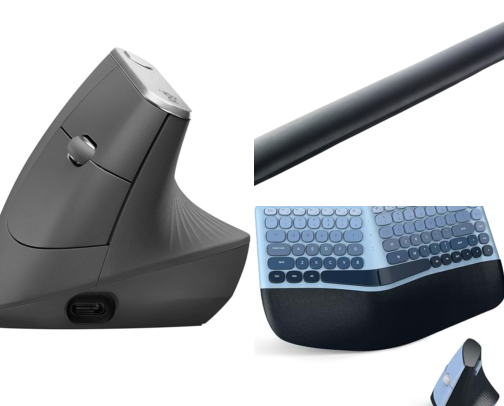 I Finally Fixed My Numb Wrist With This Ergonomic Desk Setup cover photo collage