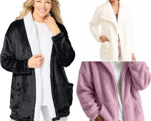 Top 10 Plus Size Bed Jackets cover photo collage