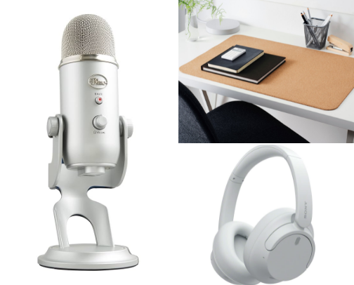 The Marketing Managers Ultimate Desk Set Up cover photo collage