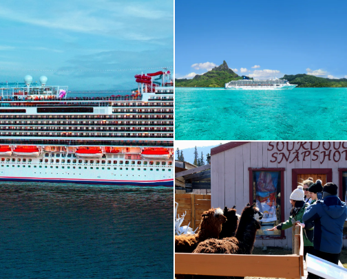 Vacation spots cover photo collage