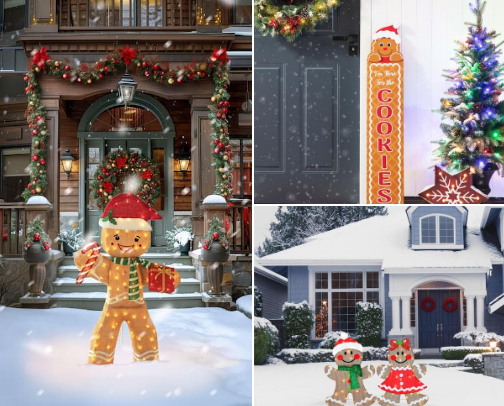 Christmas Gingerbread Decor Favorites cover photo collage