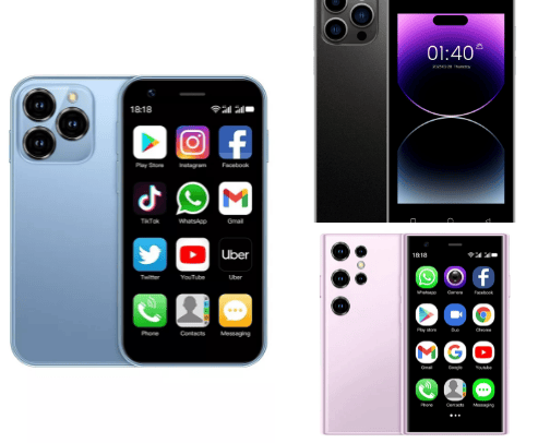 Mini Pocket pal phones cover photo collage