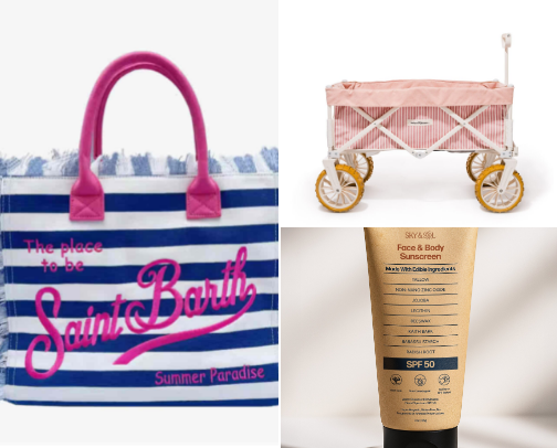 My beach day checklist! ☀️ ❤️ cover photo collage