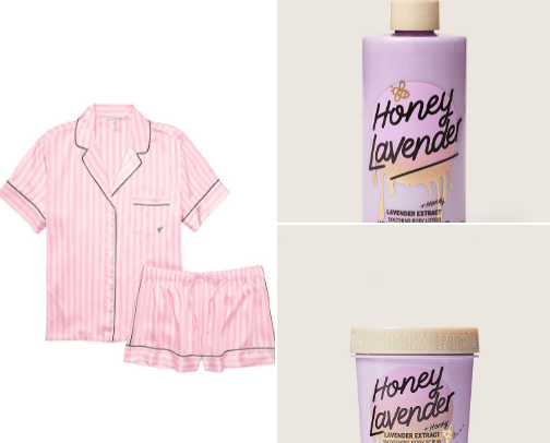 Night routine with Victoria Secret products 💕🌟 cover photo collage