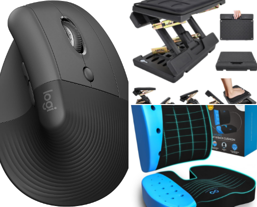 Ergonomic Work From Home Upgrades for Small Spaces cover photo collage