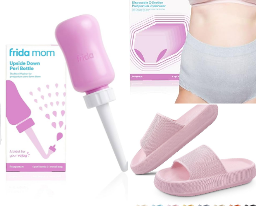 Postpartum must-haves: what to actually pack in your hospital bag cover photo collage