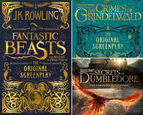 All 3 Fantastic Beasts Screenplays in Order cover photo collage