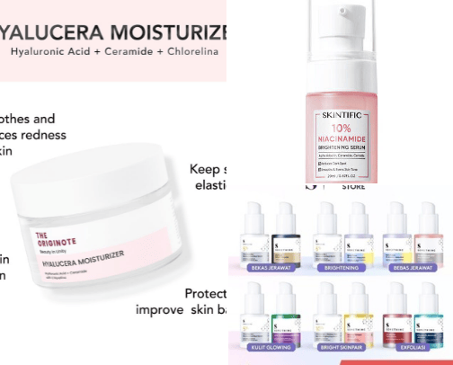 Routine skincare cover photo collage