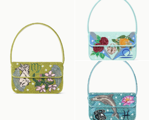 Staud zodiac bags cover photo collage