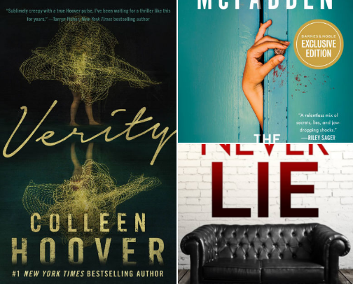 My favorite psychological thriller reads cover photo collage