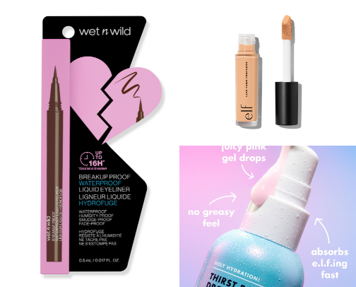 beauty recs for a girl that’s on a budget !!!! cover photo collage