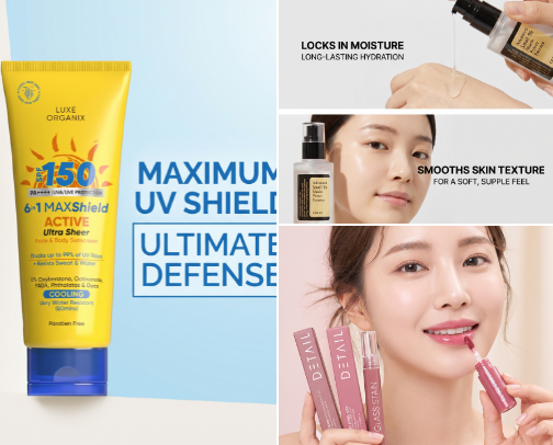 Viral Shopee & Lazada Skincare Finds for Humid Weather (Zero Sticky Feeling) #Budol On Shopee & Lazada#✅💸❤️👀🤝 cover photo collage