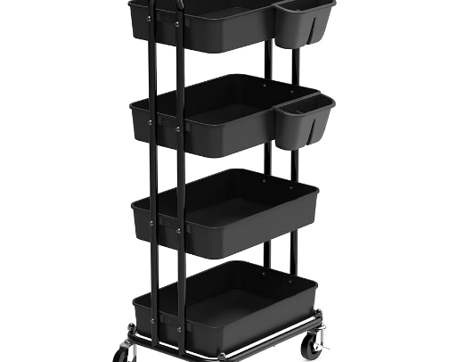 Rolling storage cart cover photo collage