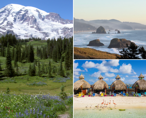 travel destinations🌎 cover photo collage