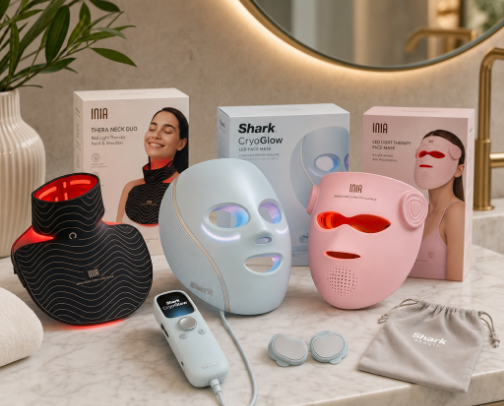 Light Work: The LED Mask Lineup, From Splurge to Sensible 💡✨ cover photo collage