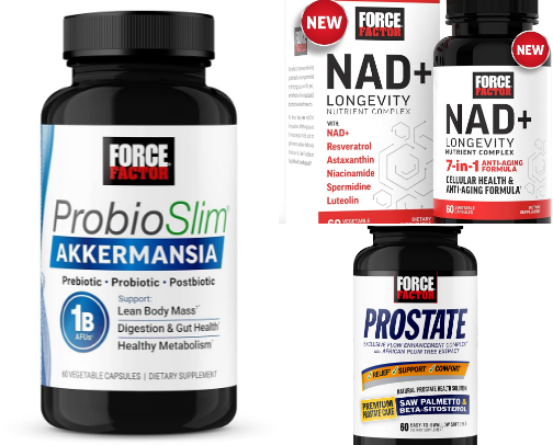 Force Factor Supplements cover photo collage