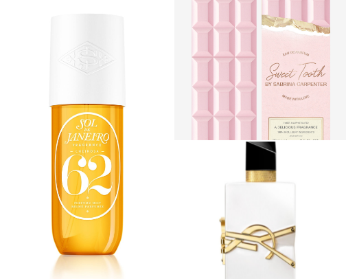 My favorite perfume recs cover photo collage
