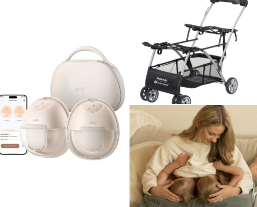 Newborn twin survival guide cover photo collage