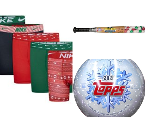 Baseball Stocking Stuffers cover photo collage