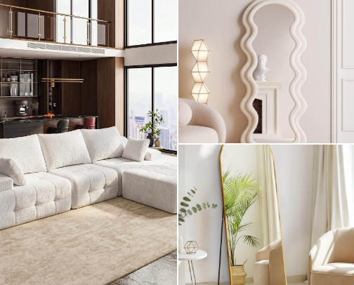 Apartment Living Modern Girlie Chic cover photo collage