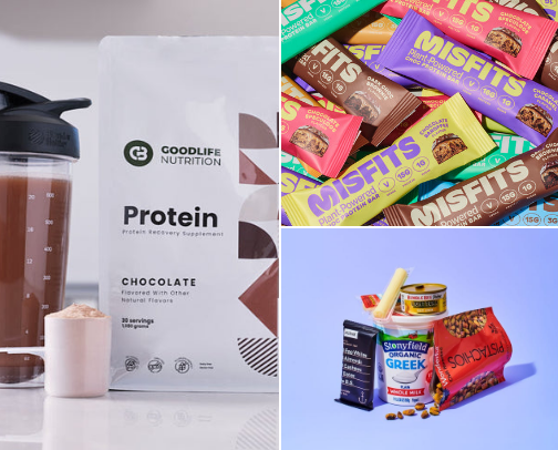 Protein food cover photo collage