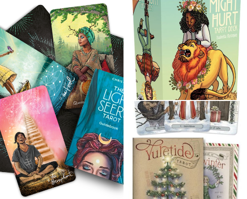 Fav Tarot/Oracle Decks & Books on the craft of ALL TIME! cover photo collage