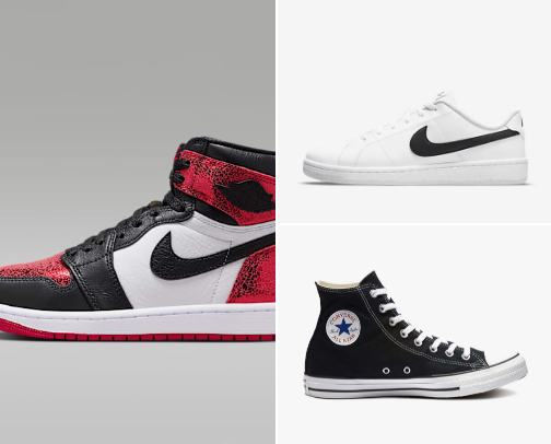 Athletic and Casual Shoes cover photo collage