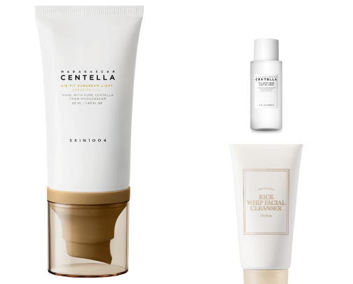 korean product recommendations for glass skin look cover photo collage