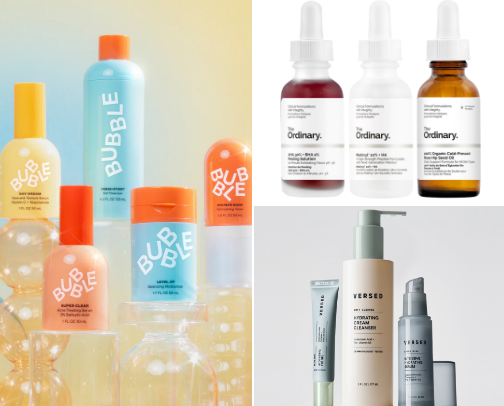 best and affordable products for skincare lovers 🩵 cover photo collage