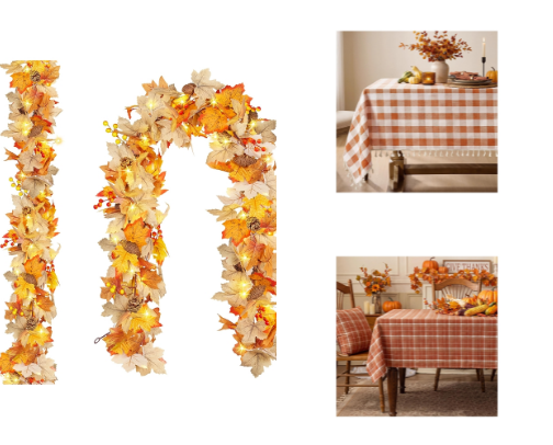 Fall decor on AmAzOn 🍁🎃🧡 cover photo collage