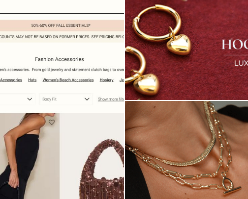 Pretty accessories ladies!❤️🤍 cover photo collage
