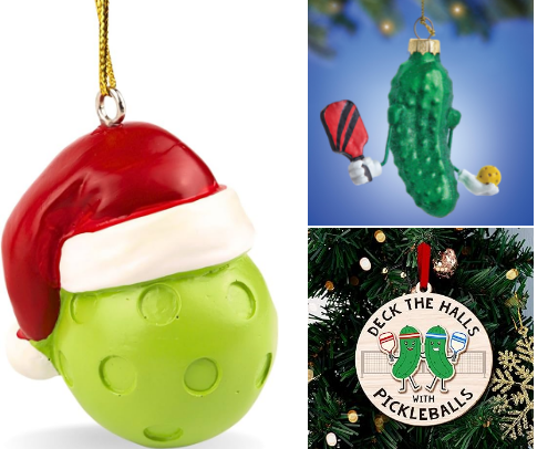 Holiday Pickleball Christmas Deor & Gifts cover photo collage
