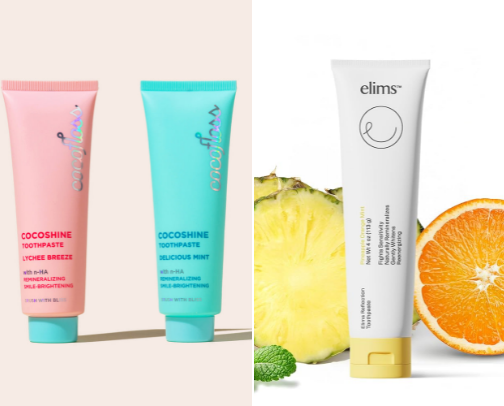 Non-minty toothpastes cover photo collage