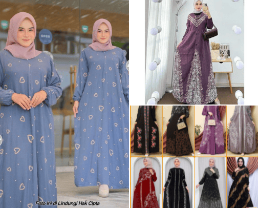 Daster bahan adem ternyaman cover photo collage