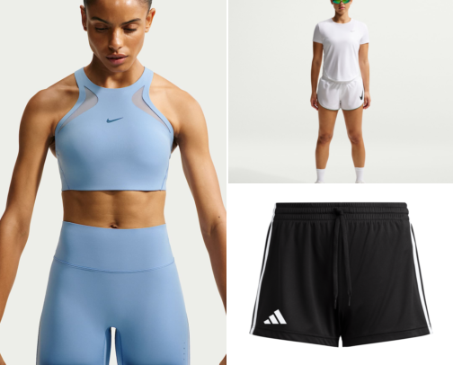 Athletic wear cover photo collage