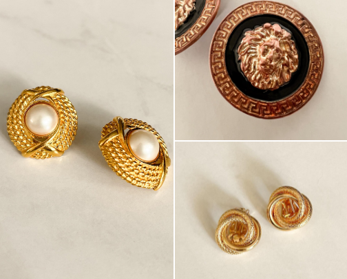 80s Oversized Earrings cover photo collage