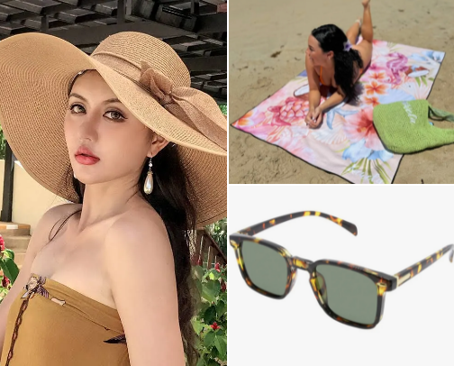 🎒 "That Girl" Beach Trip Essentials List cover photo collage