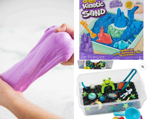 Things to Do When You’re Kids Are Saying “I’m Bored or For Kiddos With Sensory Needs 🫶🏾 cover photo collage