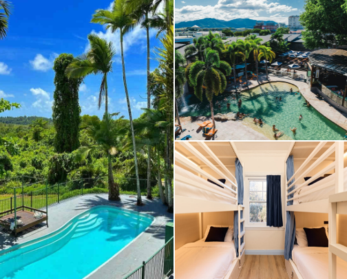 Top Hostels in East Coast Australia for Backpackers & Travellers cover photo collage