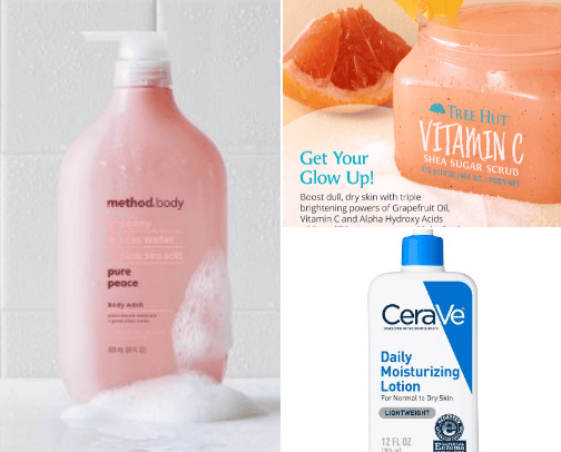 shower must haves ! cover photo collage